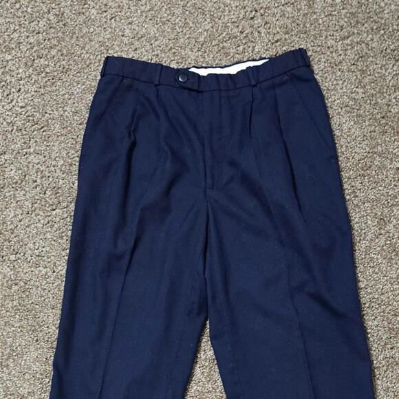 Vintage Navy Dress Slacks by J. Riggins Size 31 Long - Picture 5 of 7